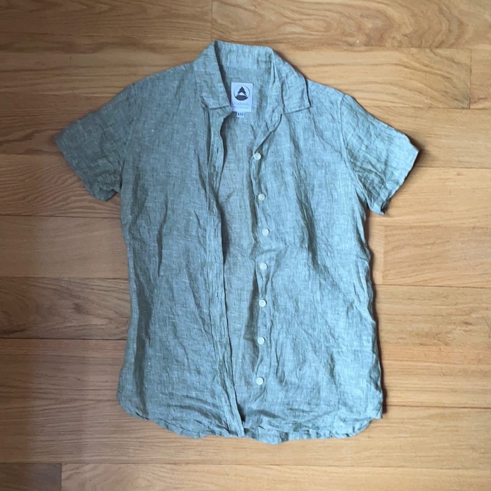 Tradlands Linen Short-Sleeve Button-Up